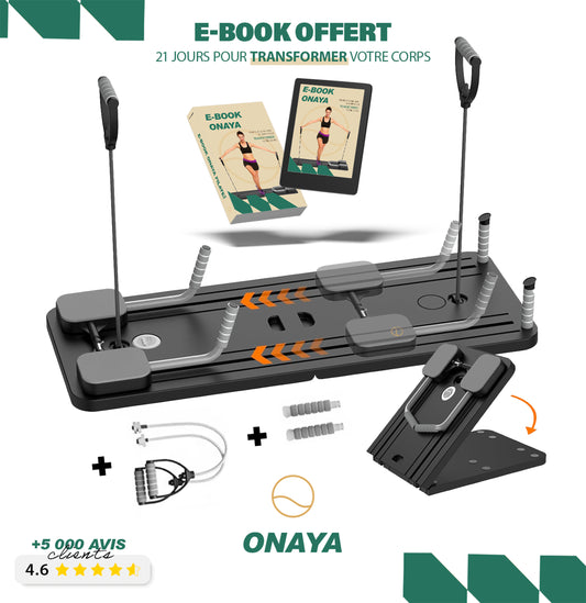 Planche Pilates Complète + eBook “Pilates à la maison : 21 jours pour transformer votre corps” OFFERT